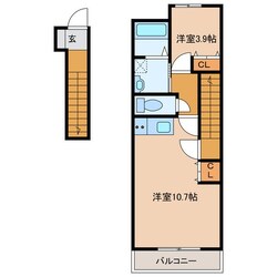 ロベリアⅡ Bの物件間取画像